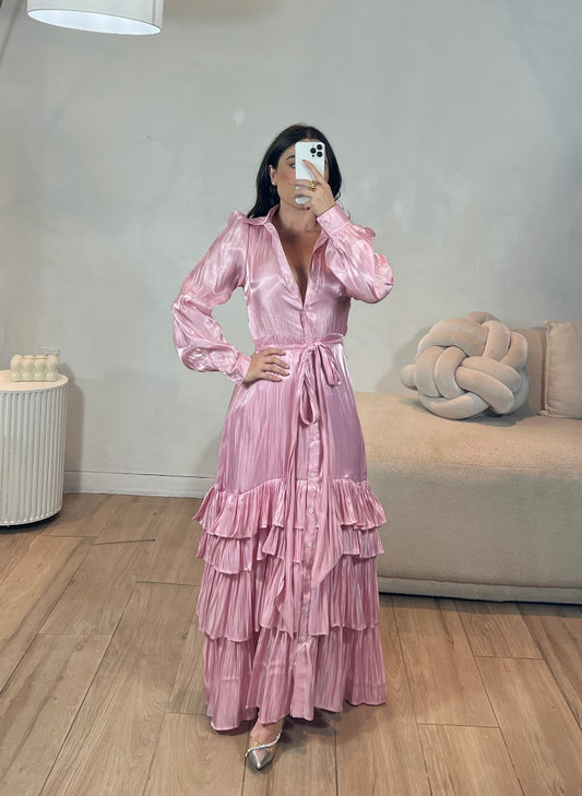 VESTIDO ROSA  CH