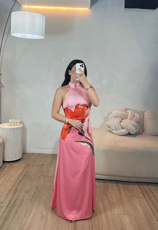 VESTIDO FLOR ROSA